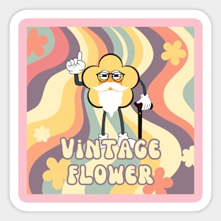 vintage flower Sticker